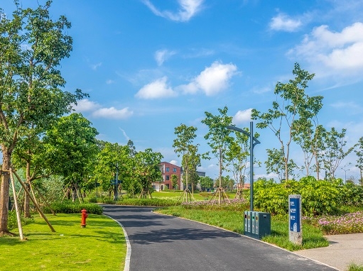 重庆滨湖公园智能步道投入使用